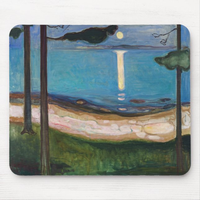 Alfombrilla De Ratón Edvard Munch - Moonlight (Frente)