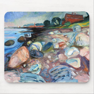 Alfombrilla De Ratón Edvard Munch Shore con Red House