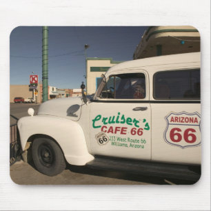 Alfombrilla De Ratón EE. UU., Arizona, Williams: Cruisers Cafe 66 Viejo