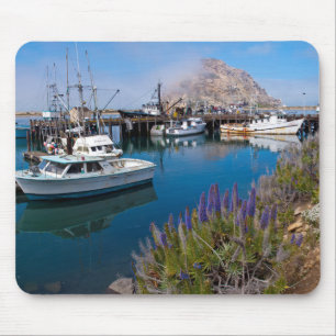 Alfombrilla De Ratón EE. UU., California. Barcos atracados en la bahía
