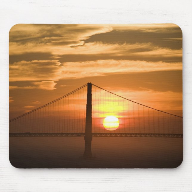 Alfombrilla De Ratón  EE.UU. California. San Francisco. Ajuste del sol (Frente)