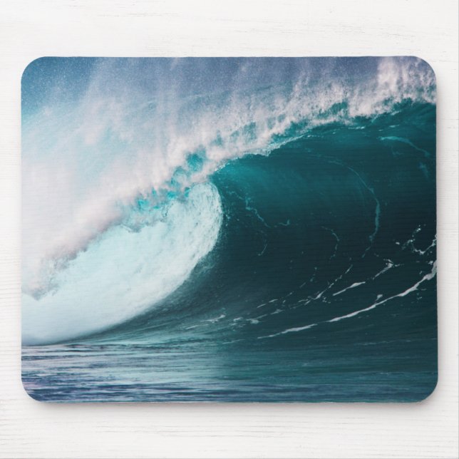 Alfombrilla De Ratón EE. UU., Hawái, Oahu, Olas grandes (Frente)
