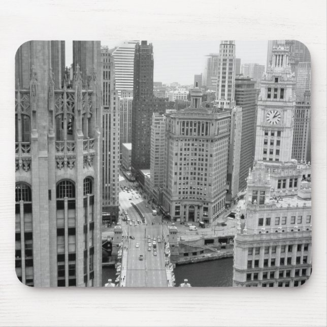 Alfombrilla De Ratón EE.UU., IL, Chicago, Loop from Hotel (Frente)