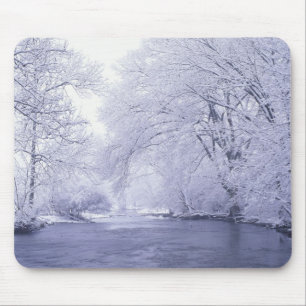 Alfombrilla De Ratón EE. UU., Kentucky, Louisville. Cubierto de nieve
