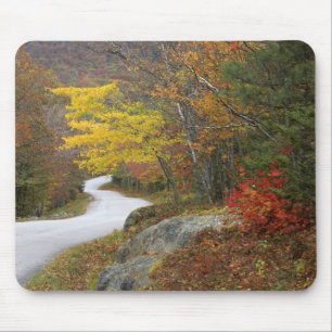 Alfombrilla De Ratón EE. UU., Maine, Camden. Carretera que atraviesa Ca
