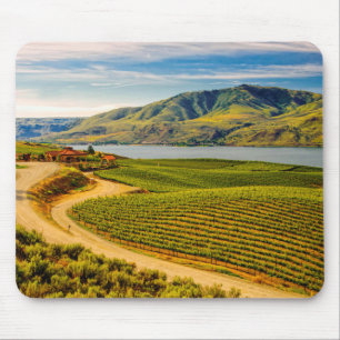 Alfombrilla De Ratón EE. UU., Washington, Lago Chelan. Benson Vineyards