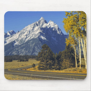 Alfombrilla De Ratón EE. UU., Wyoming, Parque Nacional Grand Teton. Car