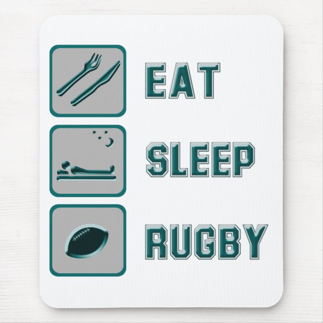Alfombrilla De Ratón Eee Sleep Rugby (Frente)