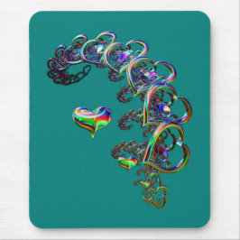 Alfombrilla De Ratón Eéreal Cascada de Corazones