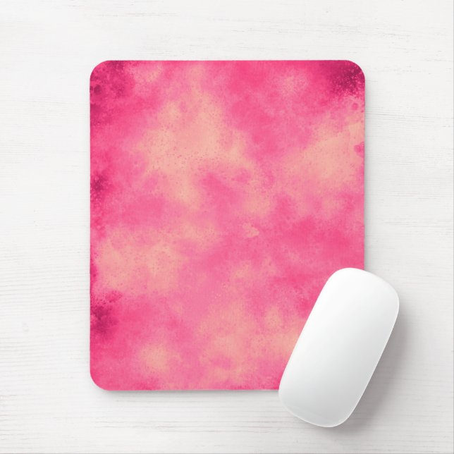 Alfombrilla De Ratón Efecto de nube de arena rosa Mata del ratón (Con ratón)