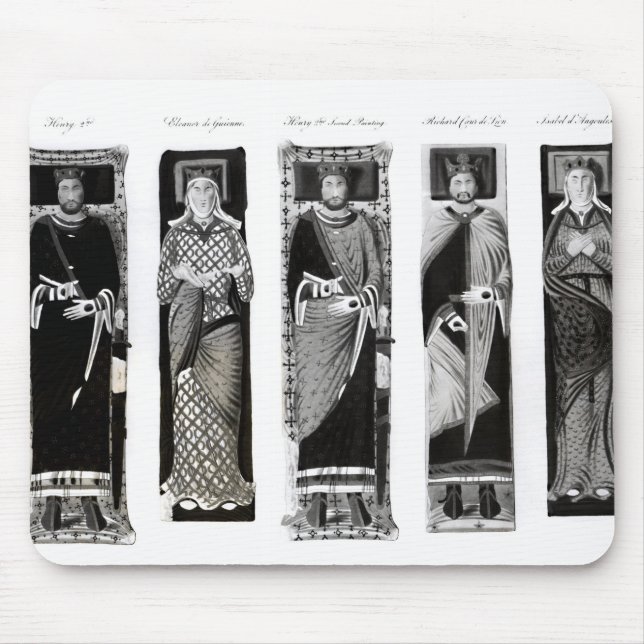 Alfombrilla De Ratón Efigies de Henry II Eleanor de Aquitania (Frente)