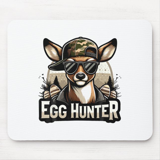 Alfombrilla De Ratón Egg Hunter Deer Buck Backup Cap Deer Huning Eas (Frente)