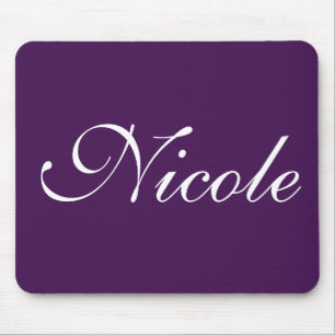 Alfombrilla De Ratón Eggplant Morple Mousepad, Nombre Personalizado