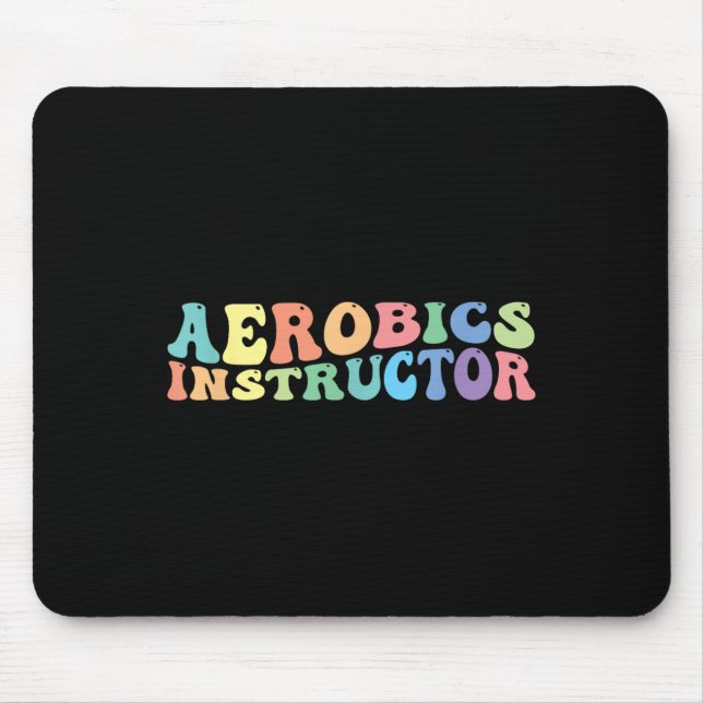 Alfombrilla De Ratón Ejercicio de aptitud del instructor de aeróbic (Frente)