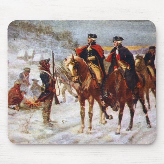 Alfombrilla De Ratón Ejército George Washington Lafayette Valley Forge (Frente)