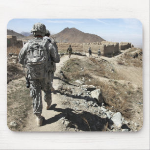 Alfombrilla De Ratón Ejército nacional afgano y soldados de los