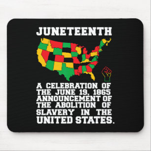 Alfombrilla De Ratón El 19 de junio se celebra la liberación de afroame