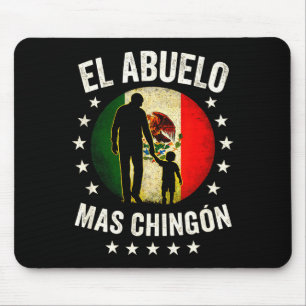 Alfombrilla De Ratón El Abuelo Más Chingón - Silueta de abuelo mexicano