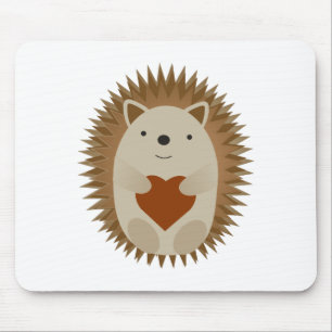 Alfombrilla De Ratón El Adorable Personalizado Hedgehog sosteniendo un
