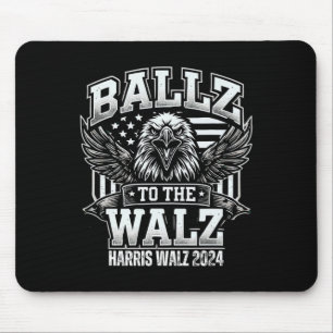 Alfombrilla De Ratón El Águila Vintage Usa Flag Harris Waltz 2024 Ballz