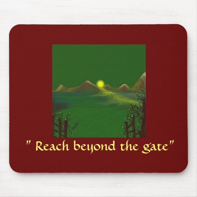 Alfombrilla De Ratón El alcanzar hacia fuera (Frente)