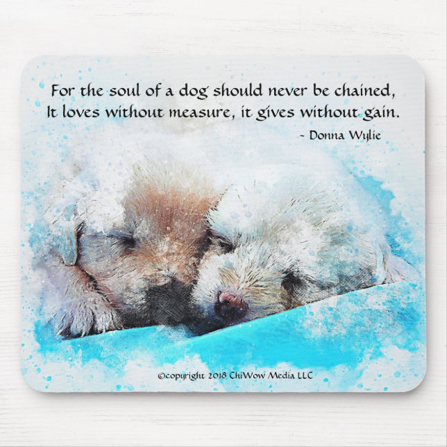 Alfombrilla De Ratón El alma de un perro - Cachorros (Frente)