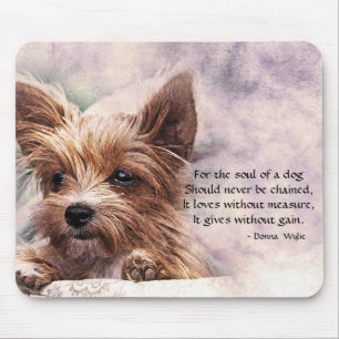 Alfombrilla De Ratón El alma de un perro - Yorkie