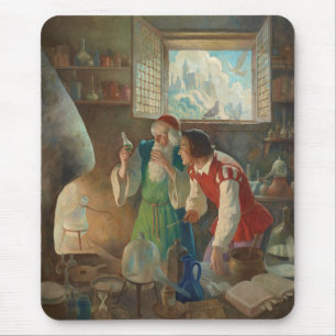 Alfombrilla De Ratón El Alquimista, c. 1937 por N.C. Wyeth