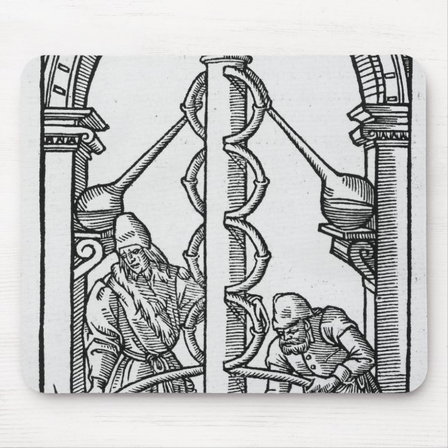 Alfombrilla De Ratón El alquimista en el trabajo (Frente)