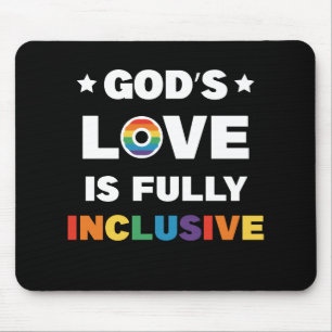 Alfombrilla De Ratón El amor de Dios es un mes de orgullo gay totalment
