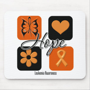Alfombrilla De Ratón El amor de la esperanza de la leucemia inspira