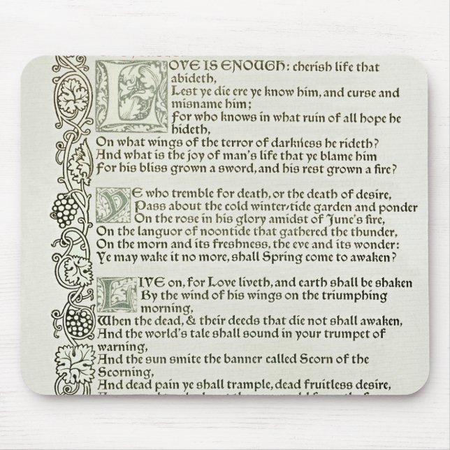 Alfombrilla De Ratón El amor es bastante, 1897 (Frente)