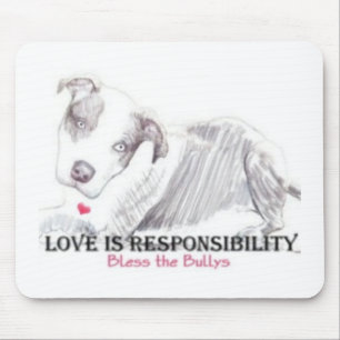 Alfombrilla De Ratón El amor es mousepad de la responsabilidad
