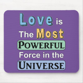 Alfombrilla De Ratón El amor es una potente almohadilla para el ratón