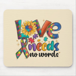 Alfombrilla De Ratón El amor no necesita palabras autismo