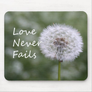 Alfombrilla De Ratón El amor nunca falla Dandelion1 Corintios 13