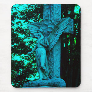 Alfombrilla De Ratón El Ángel Azul y la Cruz