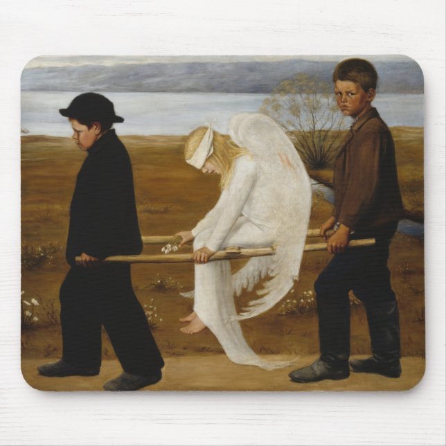 Alfombrilla De Ratón El ángel herido (Frente)