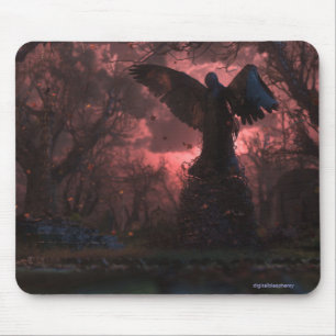 Alfombrilla De Ratón El ángel negro Mousepad