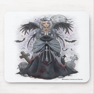 Alfombrilla De Ratón El ángel oscuro Mousepad de la sacerdotisa