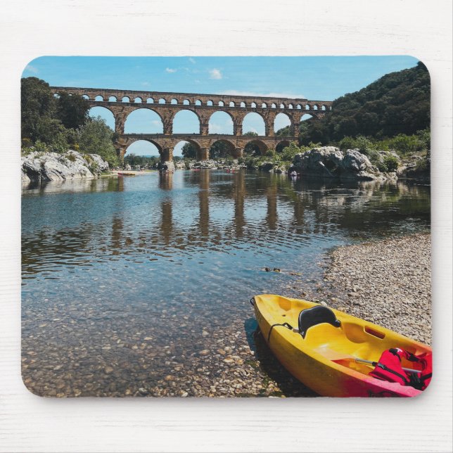 Alfombrilla De Ratón El antiguo puente romano en Francia (Frente)