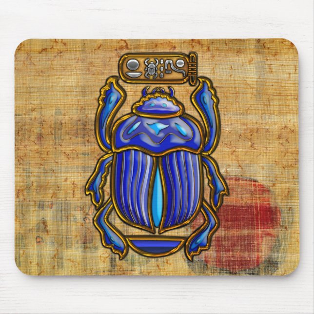 Alfombrilla De Ratón El antiguo Scarab Egipcio (Frente)