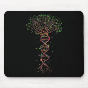 Alfombrilla De Ratón El Árbol De Adn Genetic Funny Earth Day Planta A T