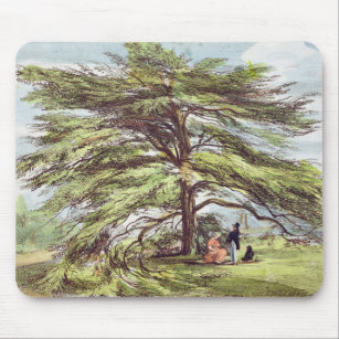 Alfombrilla De Ratón El árbol de cedro de Líbano en el arboreto, Kew