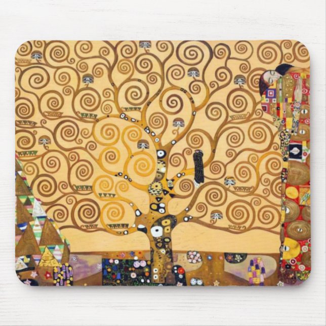 Alfombrilla De Ratón El Árbol De La Vida Gustav Klimt (Frente)