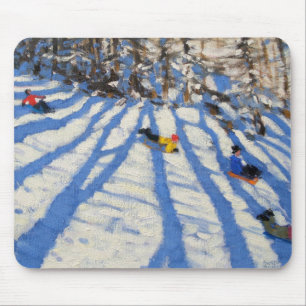 Alfombrilla De Ratón El árbol sombrea Morzine