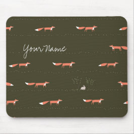 Alfombrilla De Ratón El arbolado Foxes Mousepad
