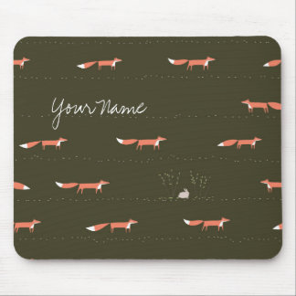 Alfombrilla De Ratón El arbolado Foxes Mousepad