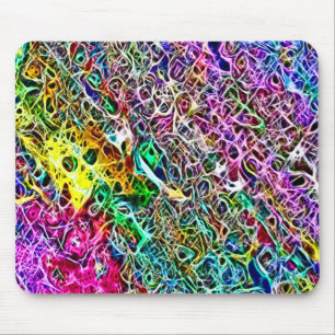 Alfombrilla De Ratón El arco iris psicodélico destripa arte del fracta