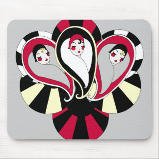 Alfombrilla De Ratón El art déco de Paisley de la aleta inspiró